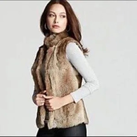 Michael Kors Rabbit Fur Vest - Women’s Large - Picture 2 of 4